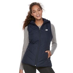 New Balance Navy Hooded Vest